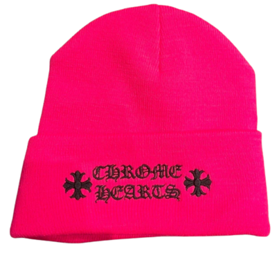 Chrome Hearts Logo Beanie Pink