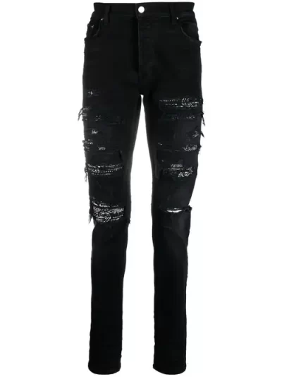 Amiri Ripped Jeans Black