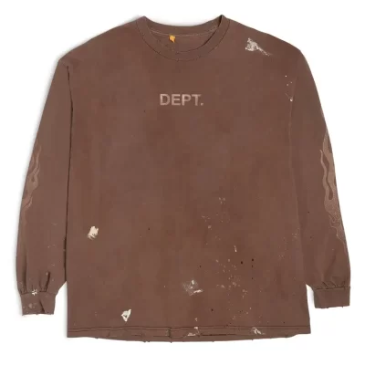 Gallery Dept. Painted Flame L/S Tee Brown