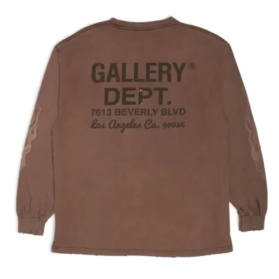 Gallery Dept. Painted Flame L/S Tee Brown