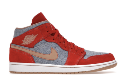 Air Jordan 1 Mid Denim Red