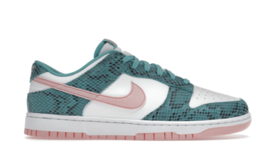 Nike Dunk Low Snakeskin Washed Teal Bleached Coral