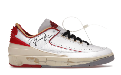 Air Jordan 2 Retro Low SP Off-White White Red