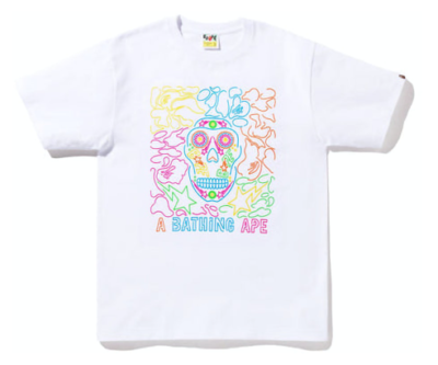 BAPE Halloween Neon Mexican Skull Tee