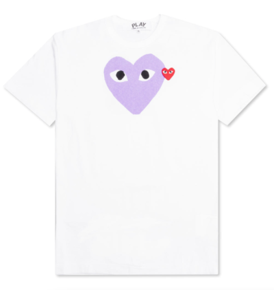 CDG Play Red Emblem Heart T-shirt