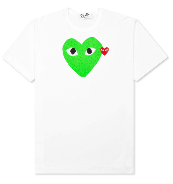 CDG Play Red Emblem Heart T-shirt - Image 3