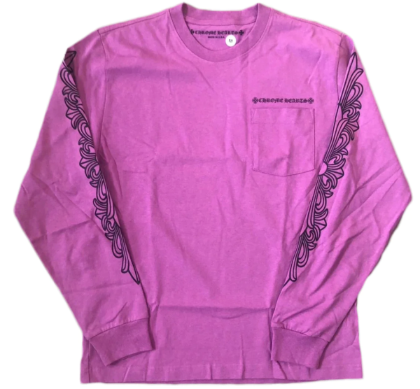 Chrome Hearts Matty Boy Spider Web L/S T-shirt Purple - Image 2