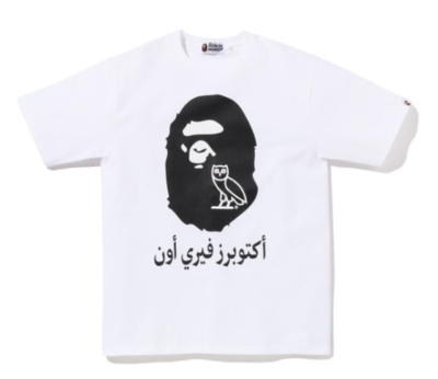 BAPE x OVO Ape Head Tee