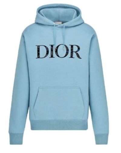 Dior x Peter Doig Crossover FW21 Hoodie Light Blue