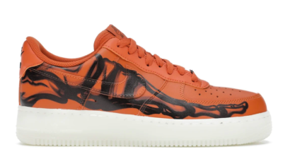 Nike Air Force 1 Low Orange Skeleton Halloween (2020)