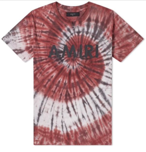 AMIRI Tie Dye Tee Burgundy