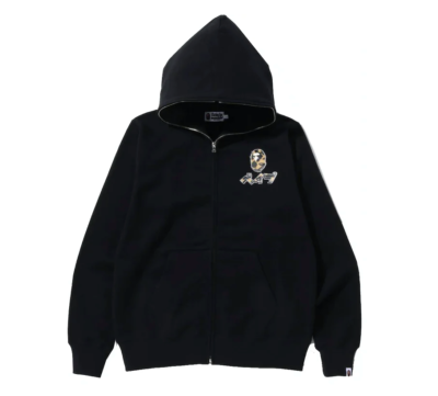 BAPE Harajuku Full Zip Hoodie Black