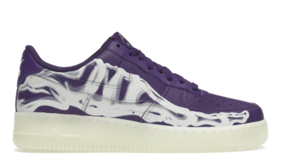 Nike Air Force 1 Low ’07 QS Purple Skeleton Halloween (2021)