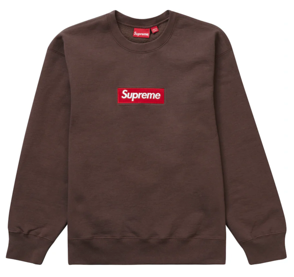 Supreme Box Logo Crewneck (FW22) Brown