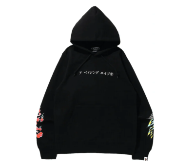 BAPE Japan Guardians Pullover Hoodie Black