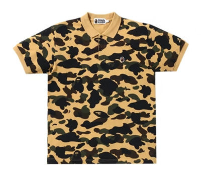 BAPE 1st Camo One Point Tee Yellow