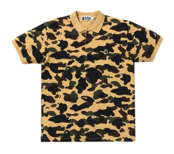 BAPE 1st Camo One Point Tee Yellow