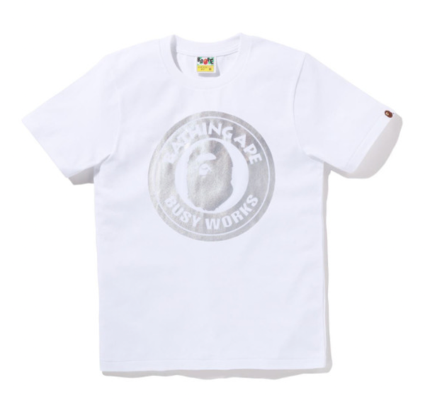 BAPE Hologram Busy Works Ladies Tee White