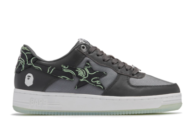 A Bathing Ape Bape Sta Text Code Camo Charcoal