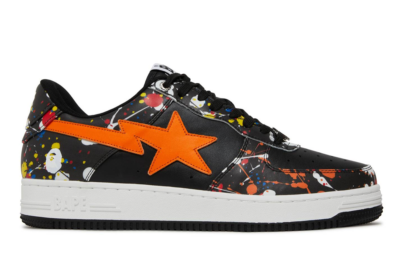 A Bathing Ape Bape Sta Paint Splatter Black