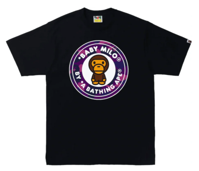 BAPE Color Camo Milo Busy Works Tee Black/Purple