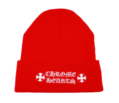 Chrome Hearts Logo Beanie Red