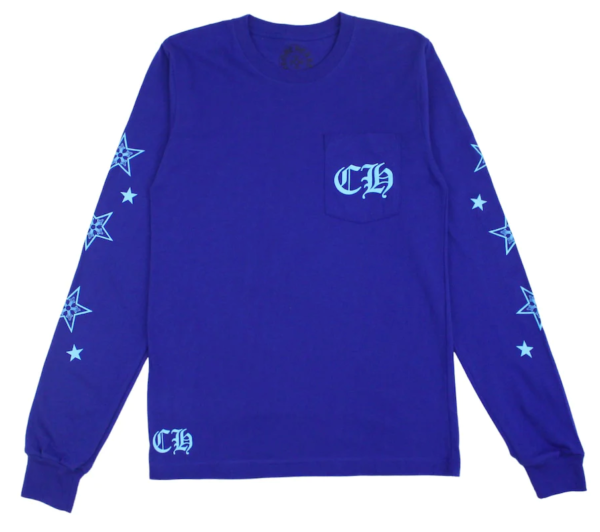 Chrome Hearts Star L/S T-shirt Blue