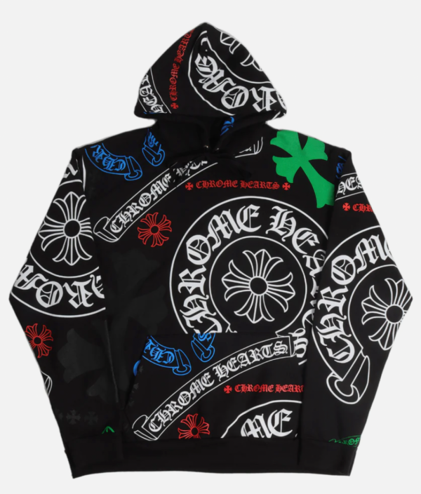 Chrome Hearts Stencil Hoodie Black