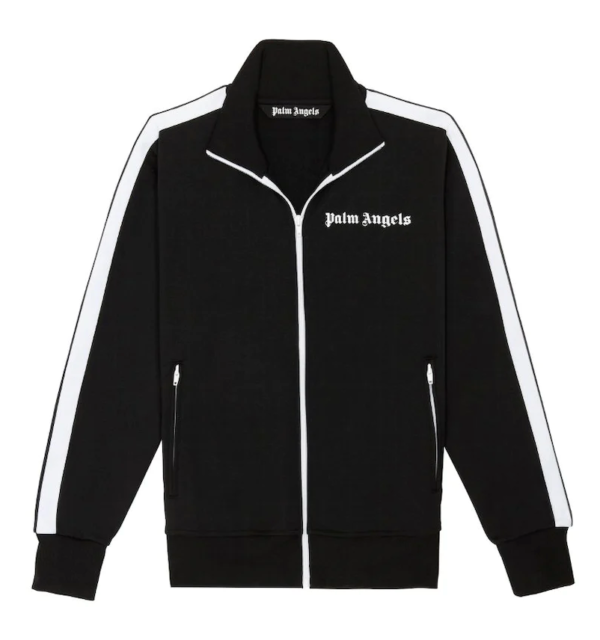 Palm Angels Chest Logo-Print Track Jacket Black