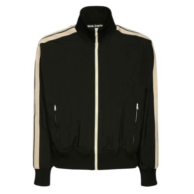 Palm Angels Nylon Track Jacket Black/Off-White