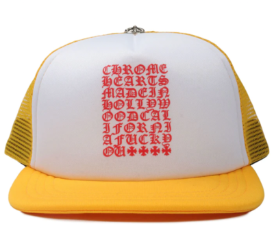 Chrome Hearts Made in Hollywood Trucker Hat Yellow