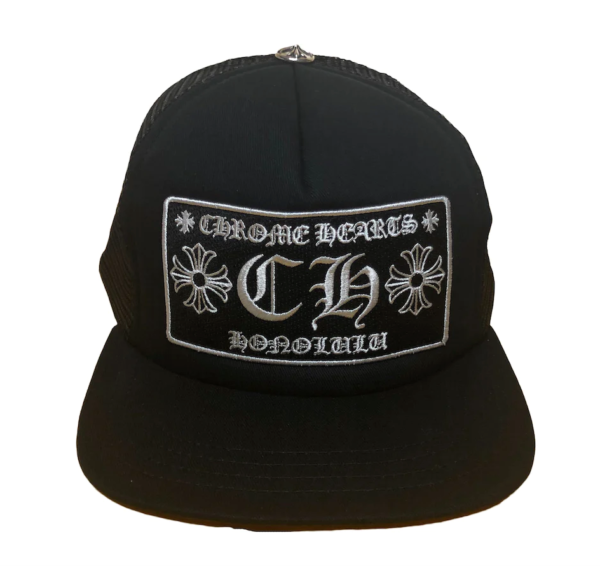 Chrome Hearts Honolulu Exclusive CH Trucker Hat Black/black