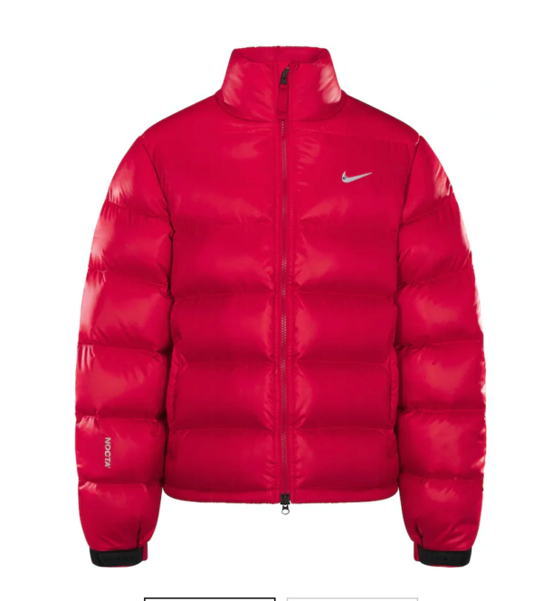 Nike x Drake NOCTA Sunset Puffer Jacket Red