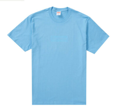 Supreme Tonal Box Logo Tee Bright Blue