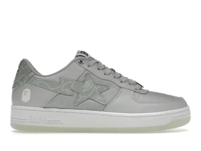 A Bathing Ape Bape Sta Text Code Camo Grey