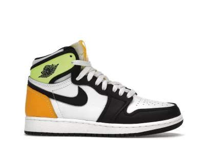 Air Jordan 1 Retro High White Black Volt University Gold