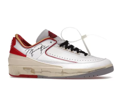 Air Jordan 2 Retro Low SP Off-White White Red