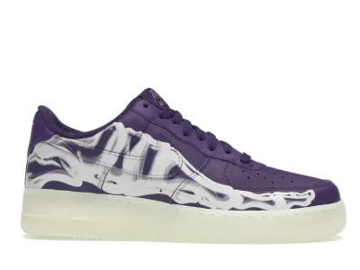 Nike Air Force 1 Low ’07 QS Purple Skeleton Halloween (2021)